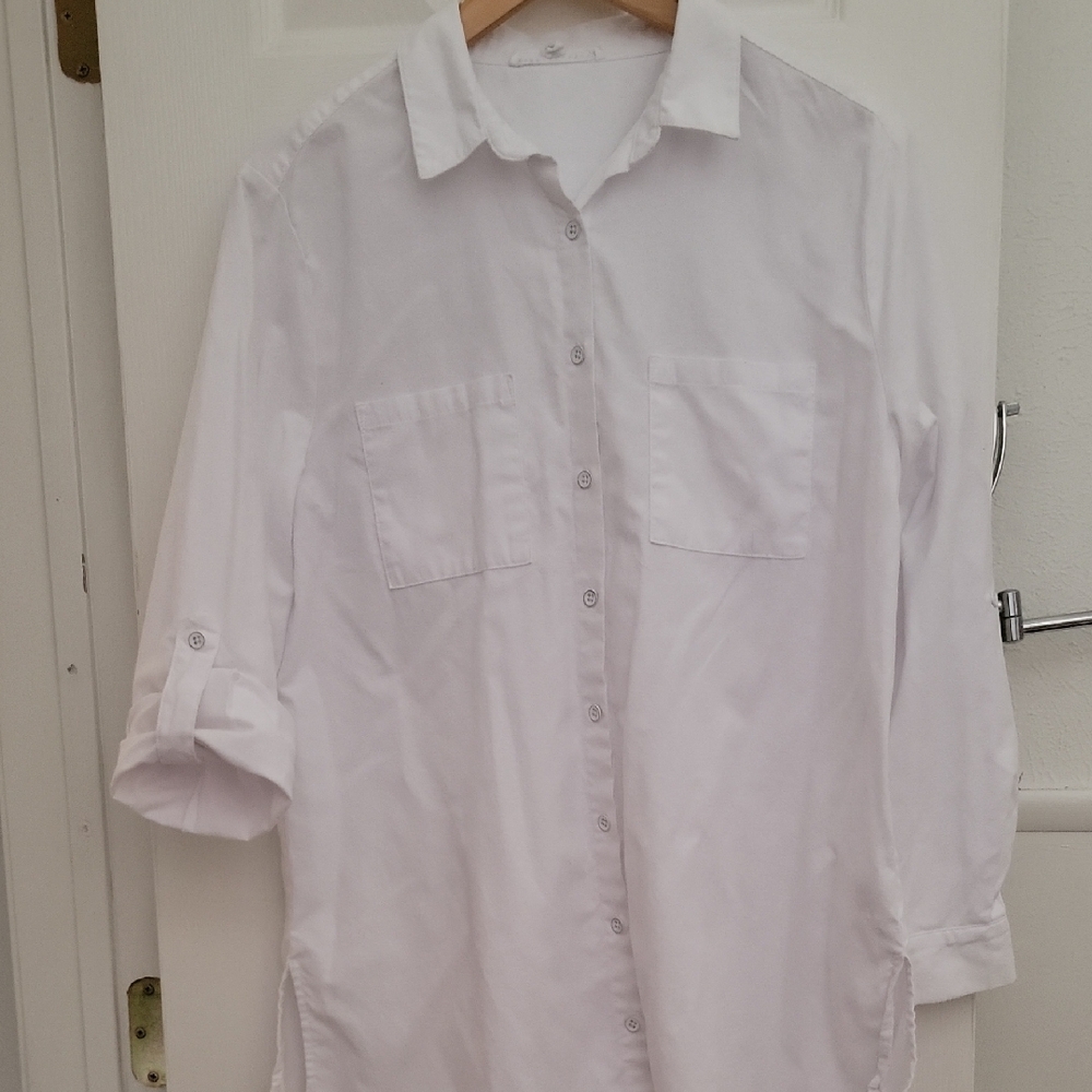 White Oversized Womens Shirt